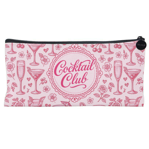 Cocktail Club - flat pencil case by Lilly Rose