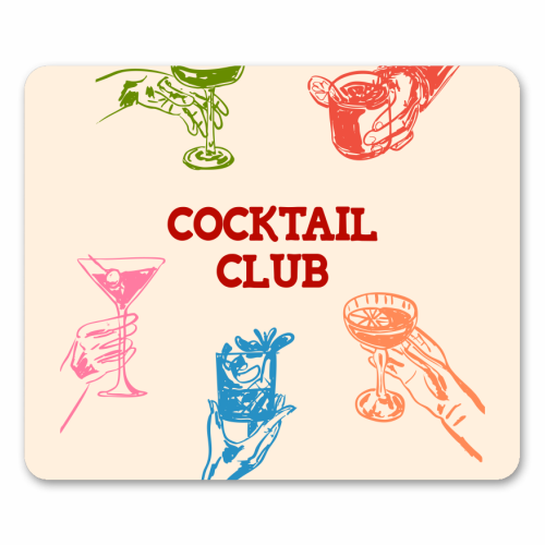 Cocktail Club - mouse mat by EZbie