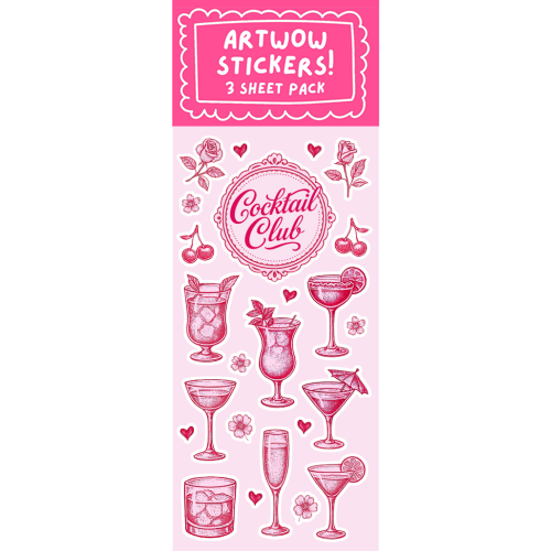 Cocktail Club - Sticker Pack by Lilly Rose