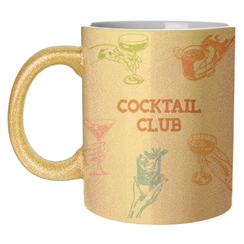 Cocktail Club - unique mug by EZbie