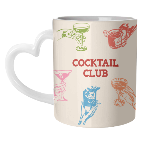 Cocktail Club - unique mug by EZbie
