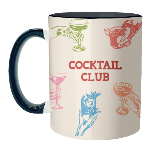 Cocktail Club - unique mug by EZbie