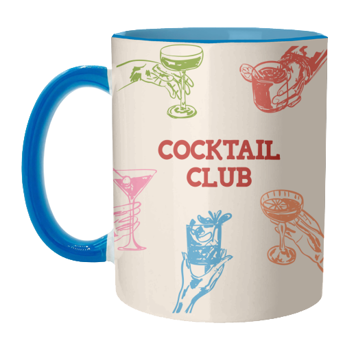 Cocktail Club - unique mug by EZbie
