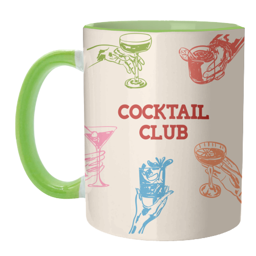 Cocktail Club - unique mug by EZbie