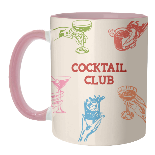 Cocktail Club - unique mug by EZbie