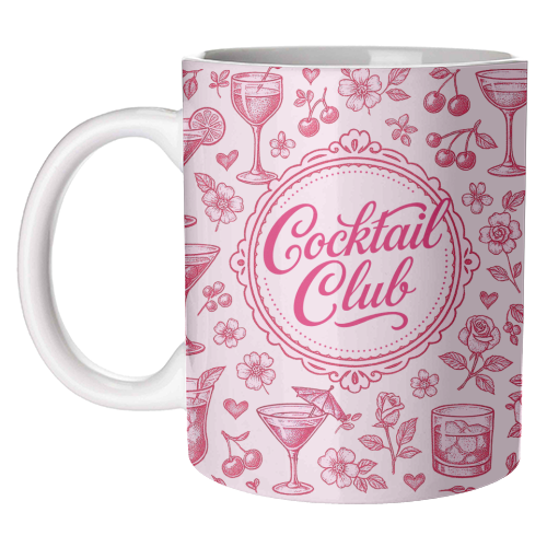 Cocktail Club - unique mug by Lilly Rose