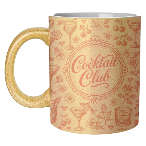Cocktail Club - unique mug by Lilly Rose