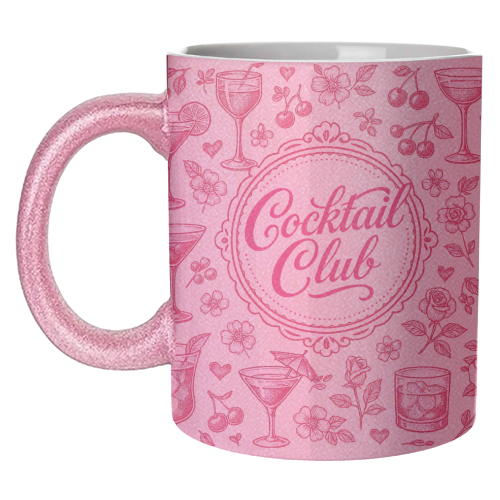 Cocktail Club - unique mug by Lilly Rose