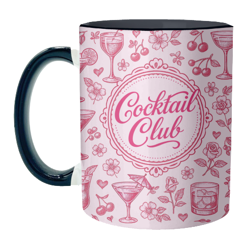 Cocktail Club - unique mug by Lilly Rose