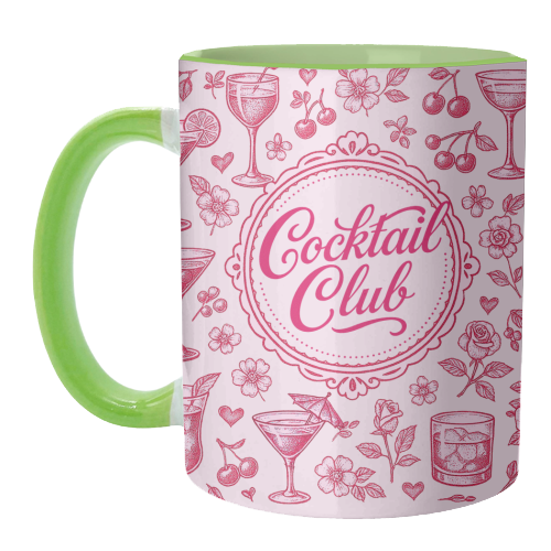 Cocktail Club - unique mug by Lilly Rose