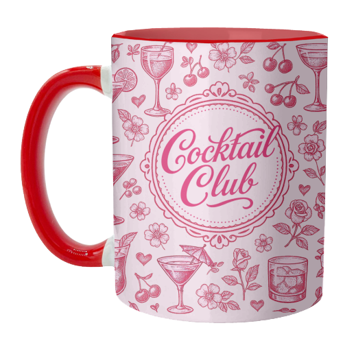 Cocktail Club - unique mug by Lilly Rose