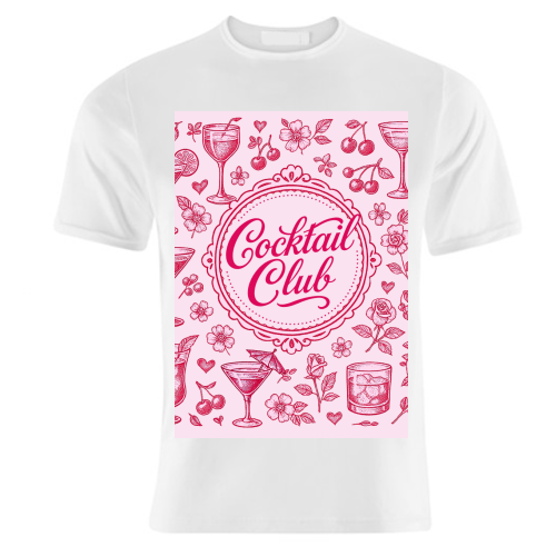 Cocktail Club - unique t shirt by Lilly Rose