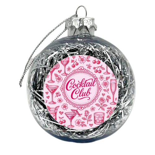 Cocktail Club - xmas bauble by Lilly Rose