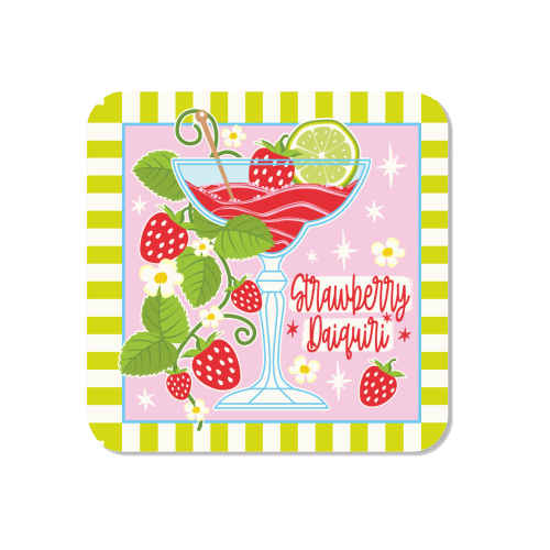 Cocktails - Strawberry Daiquiri - Magnet by Claire Atwood