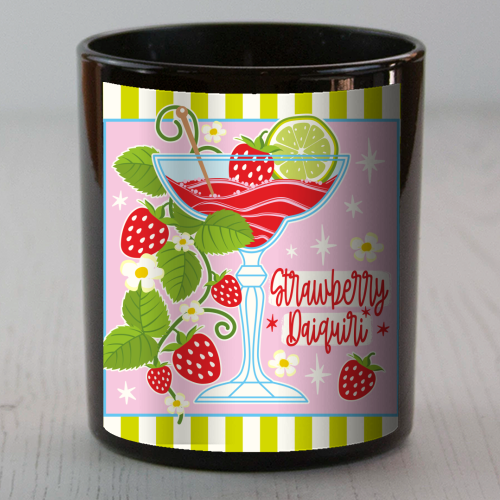 Cocktails - Strawberry Daiquiri - scented candle by Claire Atwood