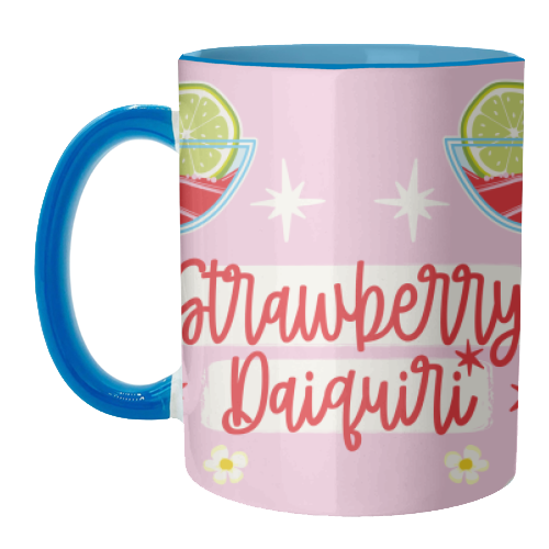 Cocktails - Strawberry Daiquiri - unique mug by Claire Atwood