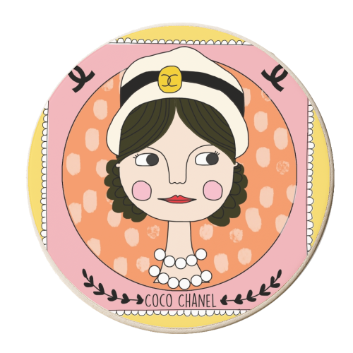 CoCo Chanel Coaster - personalised beer coaster by Nichola Cowdery