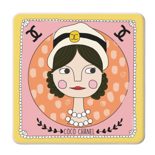 CoCo Chanel Coaster - personalised beer coaster by Nichola Cowdery