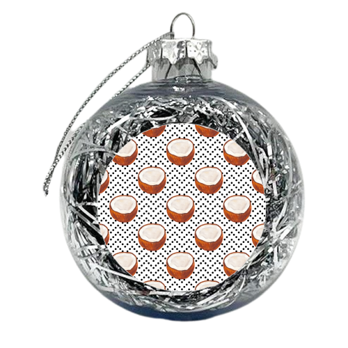 coconut pattern - xmas bauble by Anastasios Konstantinidis