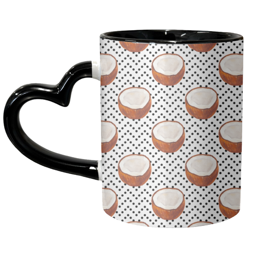 coconut pattern - unique mug by Anastasios Konstantinidis