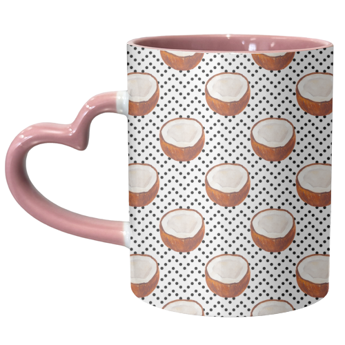 coconut pattern - unique mug by Anastasios Konstantinidis