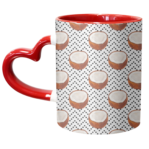 coconut pattern - unique mug by Anastasios Konstantinidis