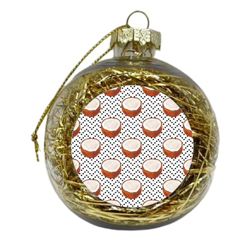 coconut pattern - xmas bauble by Anastasios Konstantinidis