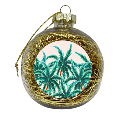 Coconut Trees - xmas bauble by Uma Prabhakar Gokhale