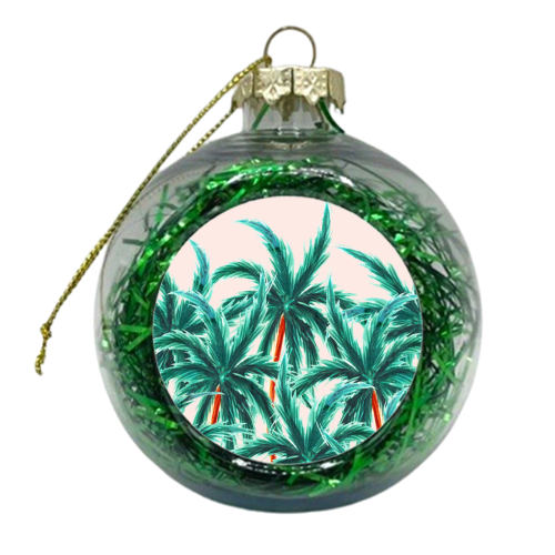 Coconut Trees - xmas bauble by Uma Prabhakar Gokhale
