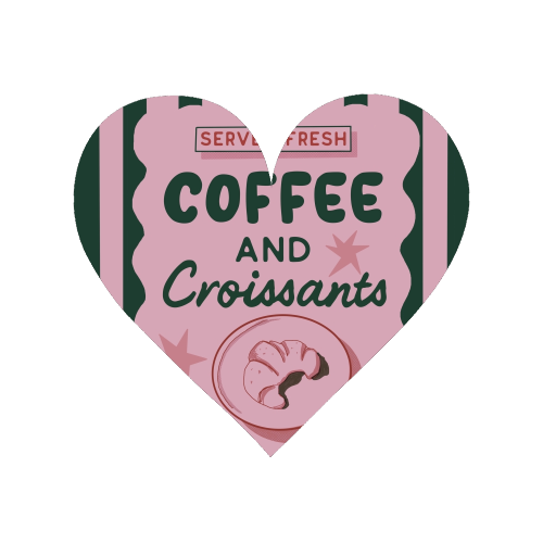 Coffee and Croissants - Magnet by Giddy Kipper