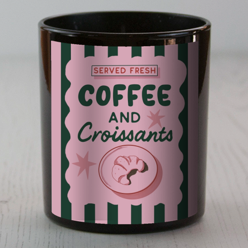 Coffee and Croissants - scented candle by Giddy Kipper
