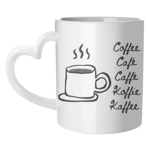 Coffee Cafe - unique mug by Ms Doodle