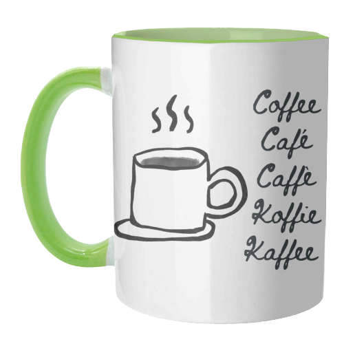 Coffee Cafe - unique mug by Ms Doodle