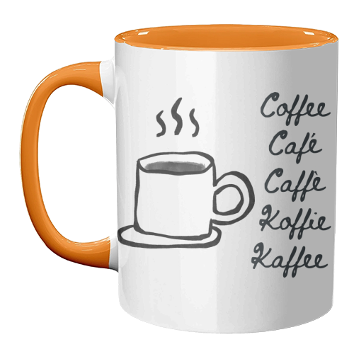 Coffee Cafe - unique mug by Ms Doodle