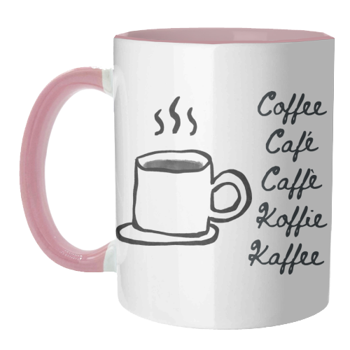 Coffee Cafe - unique mug by Ms Doodle