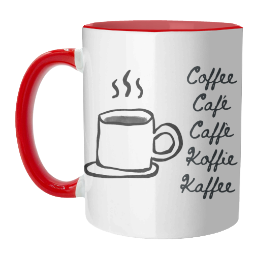 Coffee Cafe - unique mug by Ms Doodle
