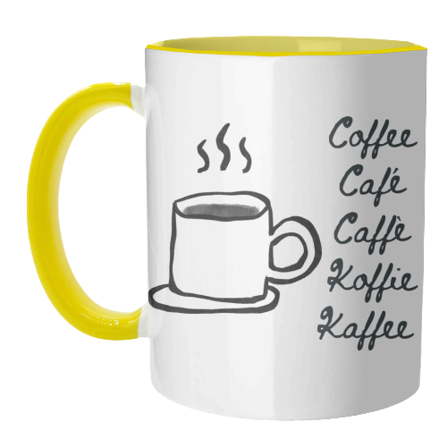 Coffee Cafe - unique mug by Ms Doodle