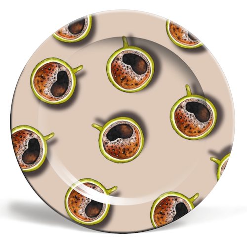 Coffee Cups - ceramic dinner plate by Linbylane