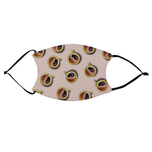 Coffee Cups - face cover mask by Linbylane