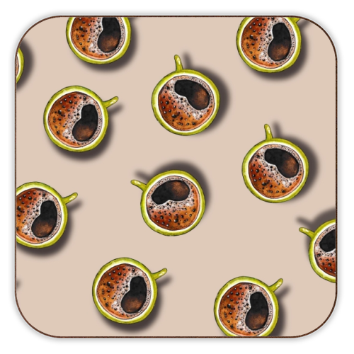 Coffee Cups - personalised beer coaster by Linbylane