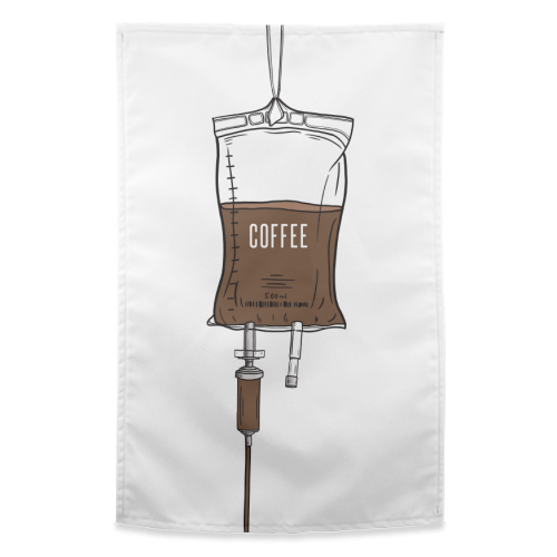 Coffee Drip - funny tea towel by Adam Regester