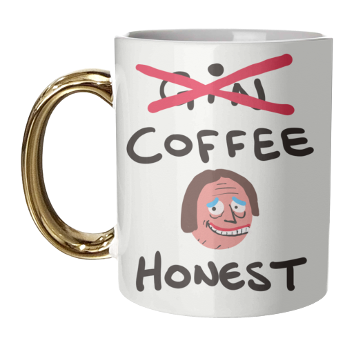 Coffee Honest - unique mug by David Black