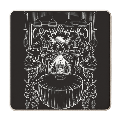 Coffee Lovers - personalised beer coaster by ARTECCO