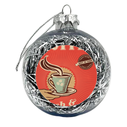 Coffee Shop - xmas bauble by InspiredImages