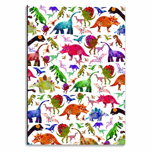 COLLAGE DINOS - personalised A4, A5, A6 notebook by Dominic Early