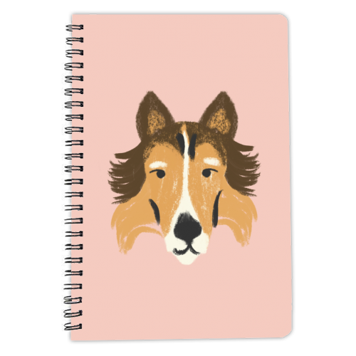 Collie dog - personalised A4, A5, A6 notebook by Catalina Williams