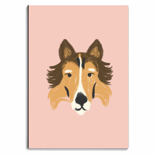 Collie dog - personalised A4, A5, A6 notebook by Catalina Williams