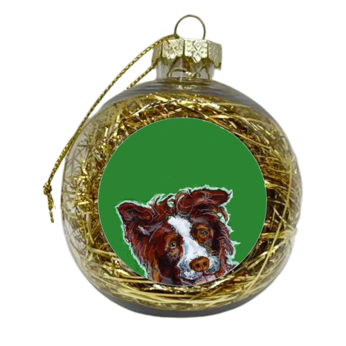 Collie Green - xmas bauble by Gaz is a Cookie