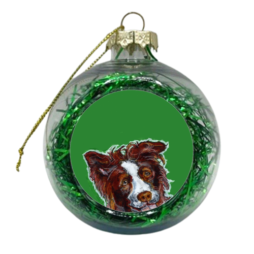 Collie Green - xmas bauble by Gaz is a Cookie