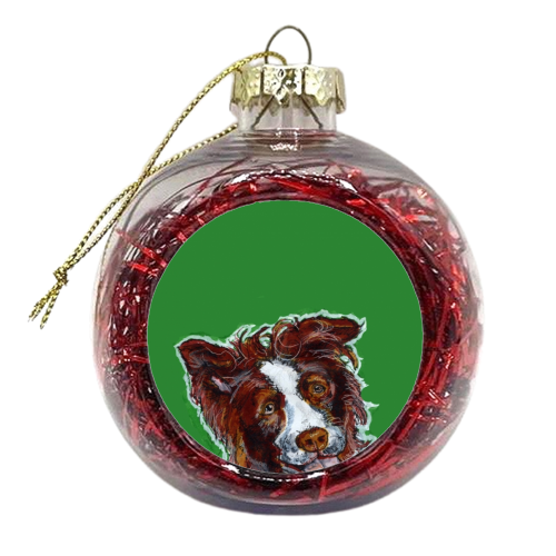 Collie Green - xmas bauble by Gaz is a Cookie